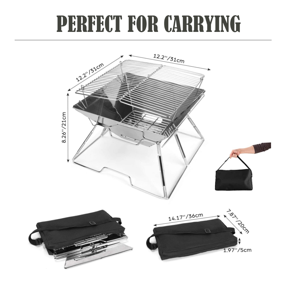 Folding Campfire Grill