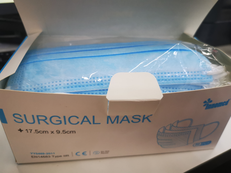 Type IIR Blue Medical Mask Virus