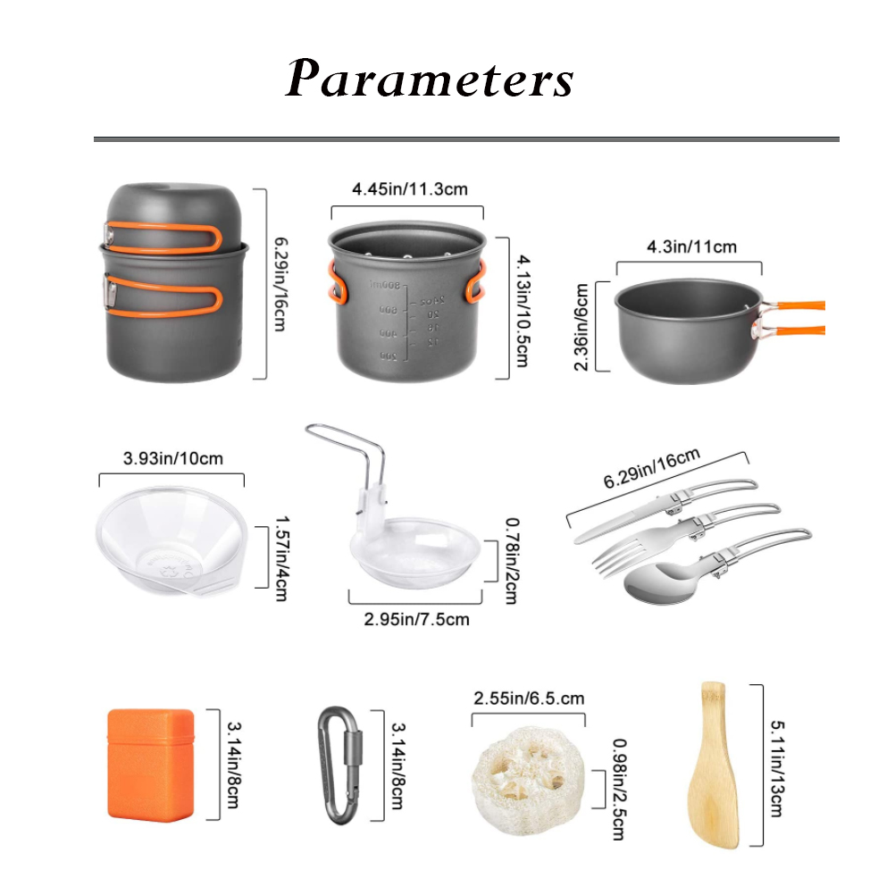Portable Camping Cookware Set