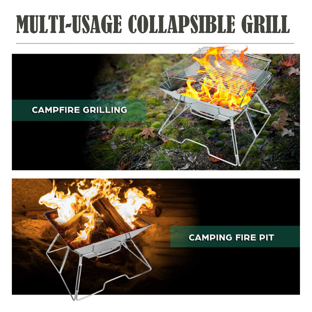 Folding Campfire Grill